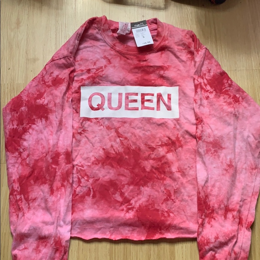 NWT! Pink tie dye crop top!